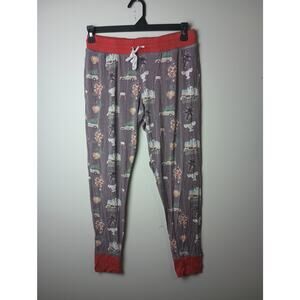 Crew + Company Bamboo Pajama Pants Women Medium Christmas Vacation